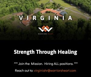 Warriors Heart Virginia has officially joined the Veterans Affairs Community Care Network (VA CCN) as an in-network provider for Region 1, offering specialized residential treatment exclusively for military, veterans and first responders.  