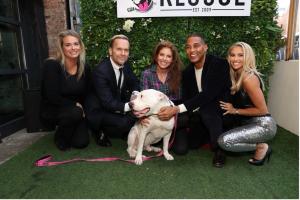 Kate McEntee, Bob Harper, Dylan Lauren, Don Lemon, Lisa Blanco and dog Sadler (Photo Credit: Jason Howard)