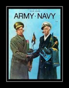 Vintage 1973 Army Navy  Football Poster