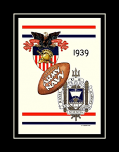 Vintage 1939 Army Navy Game  Football
