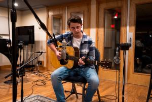 Malachi Gagnon in the Recording Studio