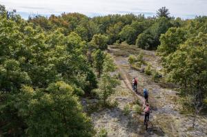 Mountain biking on the Canadian Shield at Wilderness Traverse