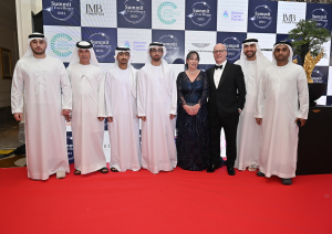 HH Sheikh Hasher Bin Saaed Al Maktoum and HH Sheikh Dalmouk Bin Saaed Al Maktoum on the Red Carpet at the Middle East Summit of Excellence 2024