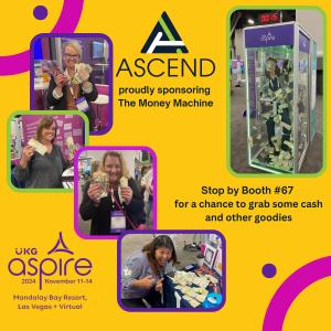 Ascend is sponsoring the Money Machine at UKG Aspire 2024