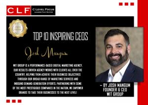 2024 Top 10 Inspiring CEOs by C-Level Focus