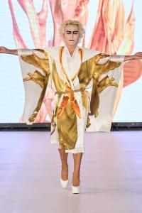 Naoko Tosa look 1 from her Spring Summer 2025 runway collection during NYFW