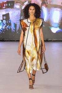 Naoko Tosa look 7 from her Spring Summer 2025 runway collection during NYFW