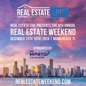 Join us in Miami for the 4th Annual Real Estate Weekend conference! Network with Realtors, Loan Officers, and other real estate professionals. The weekend includes a networking mixer, panels and speakers, and a VIP yacht party!