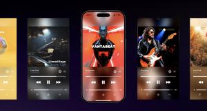 Still-image examples of how Immersity AI's Apple Music Album Motion support appears on a mobile device.