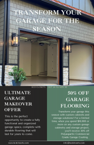 Behind Closed Doors Custom Closets & Cabinets Garage Flooring - Promotion through November 30, 2024