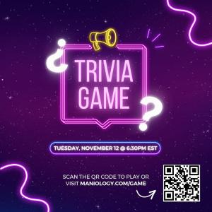 Maniology’s live trivia game is an amazing opportunity for fans to connect in a fun and interactive way.