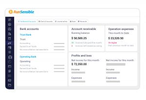 RunSensible Accounting Dashboard