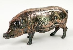 Artist Brad Rude was commissioned in 2013 by John Ascuaga's Nugget Casino and Resort to create this solid silver pig, which weighs 102 troy silver oz. and should sell for $10,000-$15,000.