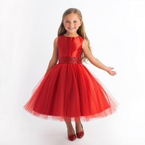 girls red dress