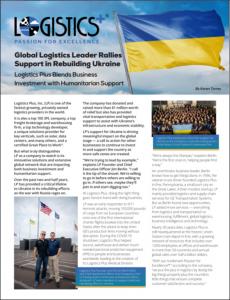 Global Logistics Leader Rallies Support in Rebuilding Ukraine