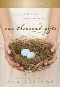 1,000 Gifts Book Cover by Ann Voskamp