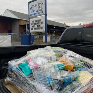 Burns Feed Store Donations to Fill-A-Bag