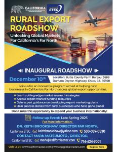 Rural Export Roadshow: Unlocking Global Markets for California’s Far North