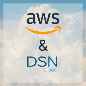 DSN cloud and AWS logo