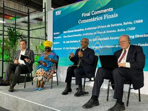 The panel at G20 Interfaith Forum presenting at the G20 Social in Rio, Brazil.