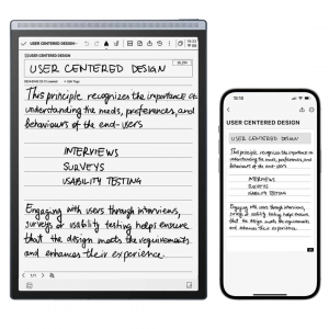 The iFLYTEK AINOTE Air 2, a digital notepad with a paper-like e-ink screen for comfortable reading and writing.