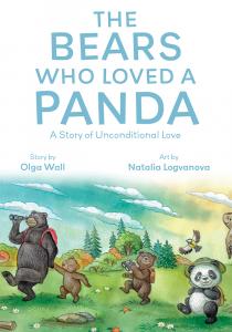 Book cover for the children's book 'The Bears Who Loved a Panda: A Story of Unconditional Love'