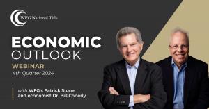 WFG's Q4 2024 Economic Outlook webinar takes place Tuesday, December 3, 2024. Register today!