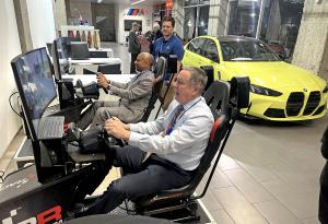 Racing simulator rental for BMW