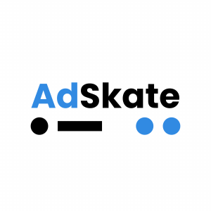 AdSkate logo. Morse code for AI.