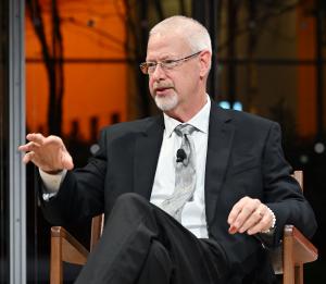 Todd Kunze, InnerWave President and CEO, presents at Music Has Power Symposium in New York, photo by KGB Photography/Kenneth Brown.