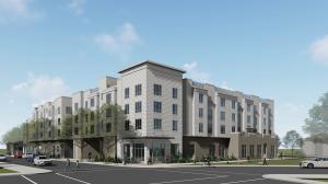 design render drawing of napa affordable housing project