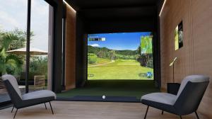 Cerca Swing studios are engineered to integrate with top golf simulator brands, bringing a professional experience to your backyard.