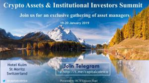 Swiss Crypto Assets & Institutional Investors Summit 19-20 January 2019
