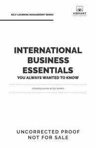 Galley cover of International Business Essentials You Always Wanted To Know by Vibrant Publishers