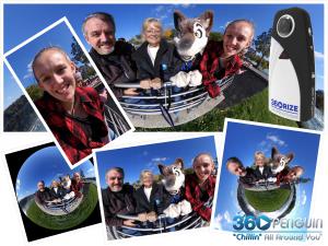 One 360 Photo and can turn into many photos, portraits, landscapes, little planets and more.