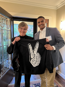 Kansas Governor Laura Kelly with LPP Cannabis Exonoree Donte West