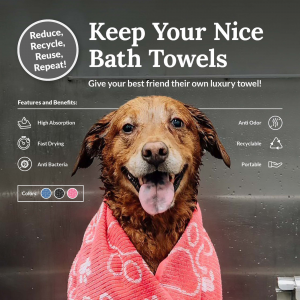 Keep your nice towels nice with Delilah Home Drytek Dog Towels