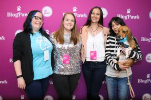 Four members of the BlogPaws Team at BlogPaws LiVE in Boulder, CO