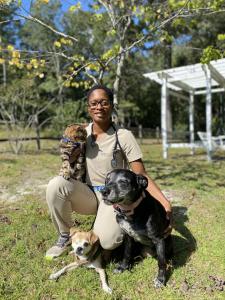 Dr. Alexandria Bufford, at her practice of in home pet euthanasia in Fayetteville, NC and surrounding areas.