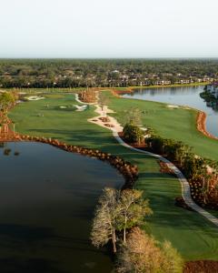 An aerial view of Vineyards Country Club's newly-renovated North Course.