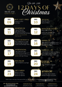 flyer of RichlandMD 12 days of christmas