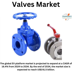 Valves Market (Product - Globe Valves, Gate Valves, Needle Valves, Check Valve/Non-return Valves, Other) (Valve Motion - Rotary, Linear, Self-actuated) - Global Industry Analysis, Size, Share, Growth, Trends, and Forecast, 2024-2034