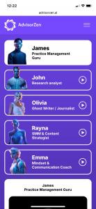 AdvisorZen.AI mobile assistants