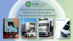 Multiple images showcasing Precision Automotive Machining & 60,000+ Fuel Cell Devices in Real World Automotive Applications