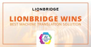 Lionbridge Wins AI Breakthrough Award