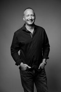 Black and white photograph of Matthew Talbot, Co-CEO of Complexio