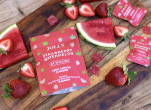 Strawberry Watermelon Jolly 1:1 CBD to THC gummies