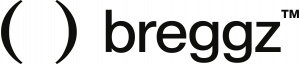 An image with the Breggz logo depicted in black font in between 2 parentheses