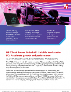 Report: HP ZBook Power 16 G11 Mobile Workstation PC: Accelerate growth and performance