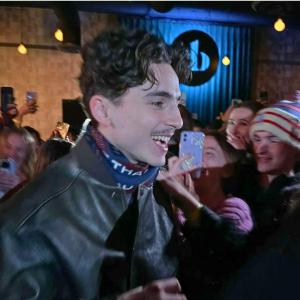 'A Complete Unknown' star Timothée Chalamet at AB Hillsboro Village during the film's Nashville premiere reception. Photo by AB Hillsboro Village.